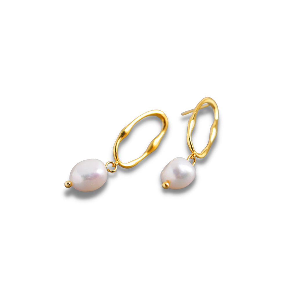 Selene Pearl Drop Earrings - The Mystic River